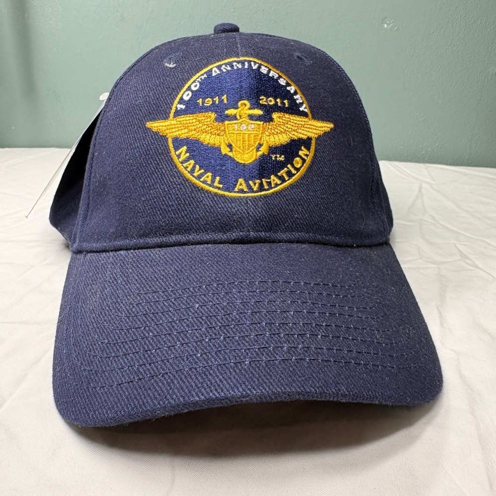 Vanguard 100th Anniversary Naval Aviation Hat Navy Blue Adjustable Cap NWT